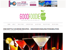 Tablet Screenshot of goodfoodieblog.com